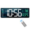 Digital Wall Clock Large Display, 16" with Remote Control for