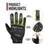 Motorcycle Gloves Breathable Motorcycle Gloves Leather Full Finger Knuckle Protection