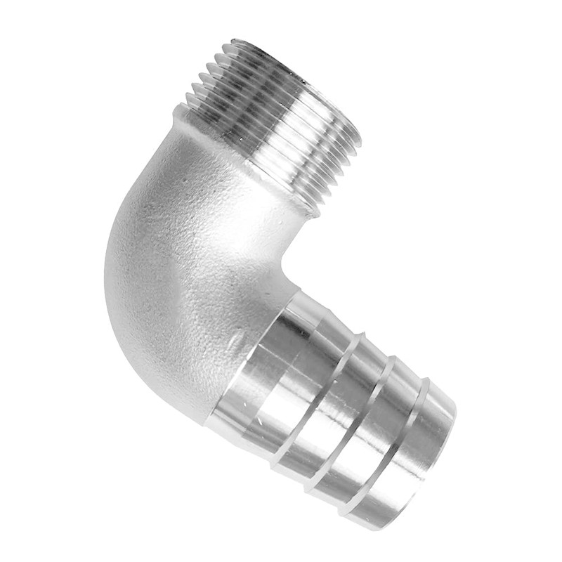 Joywayus Stainless Steel Hose Fitting 90 Degree Elbow 1-1/4" Barb