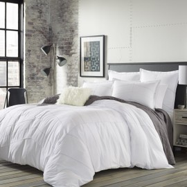 City Scene Courtney Comforter Set, King, White