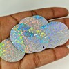 MajorCrafts 30mm 30g 130pcs Holographic Large Round PVC Sequins (Silver)