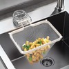 VERCCO Triangular Corner Draining Net Holder, Strong Suction Cups, Sankaku