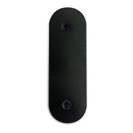 Metal Doorbell Cover Plate, Doorbell Button Location Cover Plate, Old Door Hole and Wires Cover Plate No One Even Notices It (Pack of 1 Black)
