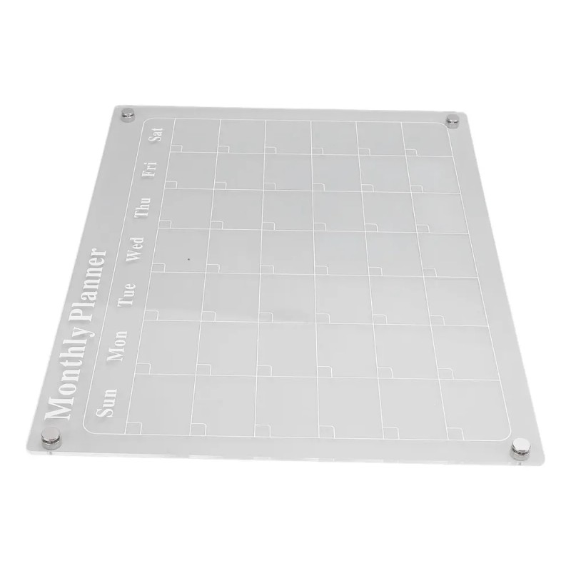 Juego De 2 Tableros Acrílicos Para Notas, Borrado En Seco,
