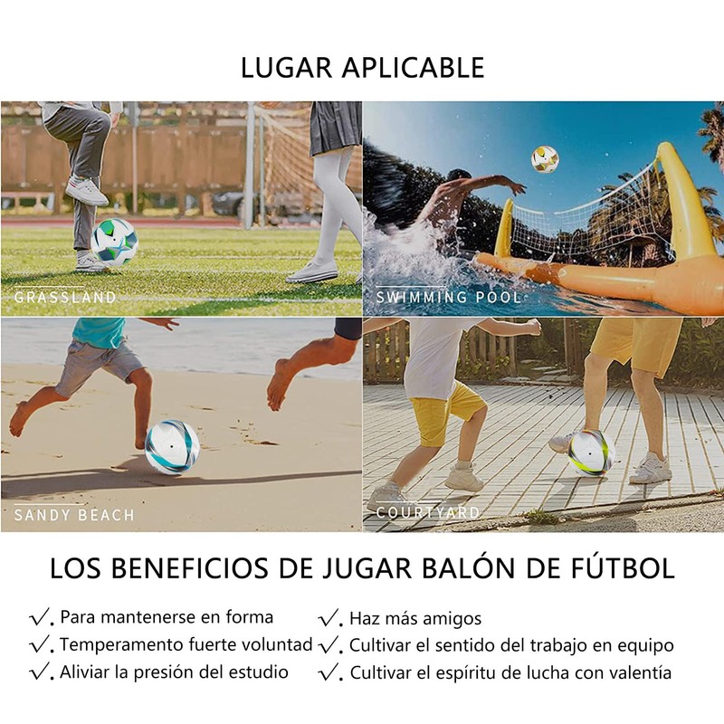 WEGO Balón de Fútbol Soccer No. 5 Classic Profesional (Model