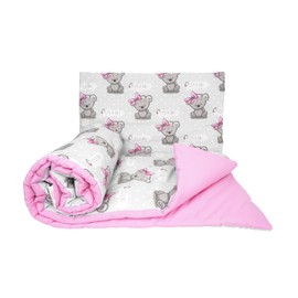 2 Piece Baby Children Quilt Duvet & Pillow Set 80x70 cm to fit Crib or Pram (It's a Girl)
