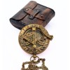 Handcrafted Vintage Brass Sundial Compass – Antique Nautical Sun Clock