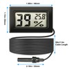 Digital Meter with Wire – LCD Temperature Humidity Hygrometer for