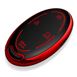 Tukellen Key Fob Cover,Special Soft TPU Key Case Cover Protector Compatible with Hyundai 2023 2024 2025 Ioniq 6 Grandeur GN7 KONA Smart 5-Buttons Remote/Smart Key,Key Shell (Red)