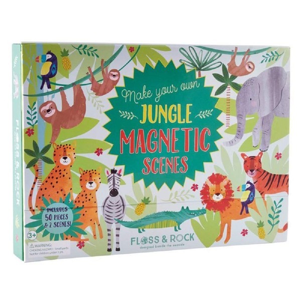Floss & Rock Magnetic Jungle Playset - Create Animal Stories