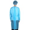 KOVIDSUN PP Isolation Gown, One Size Fits Most, Elastic Cuffs,