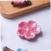 LIFKOME Cherry Blossom Chopstick Holder 6pcs Ceramic Chopstick Racks for
