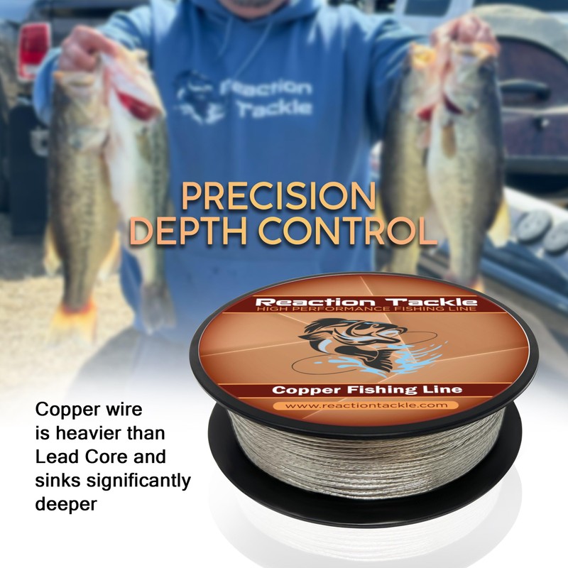 Reaction Tackle Copper Trolling Wire - Copper Fishing Line -