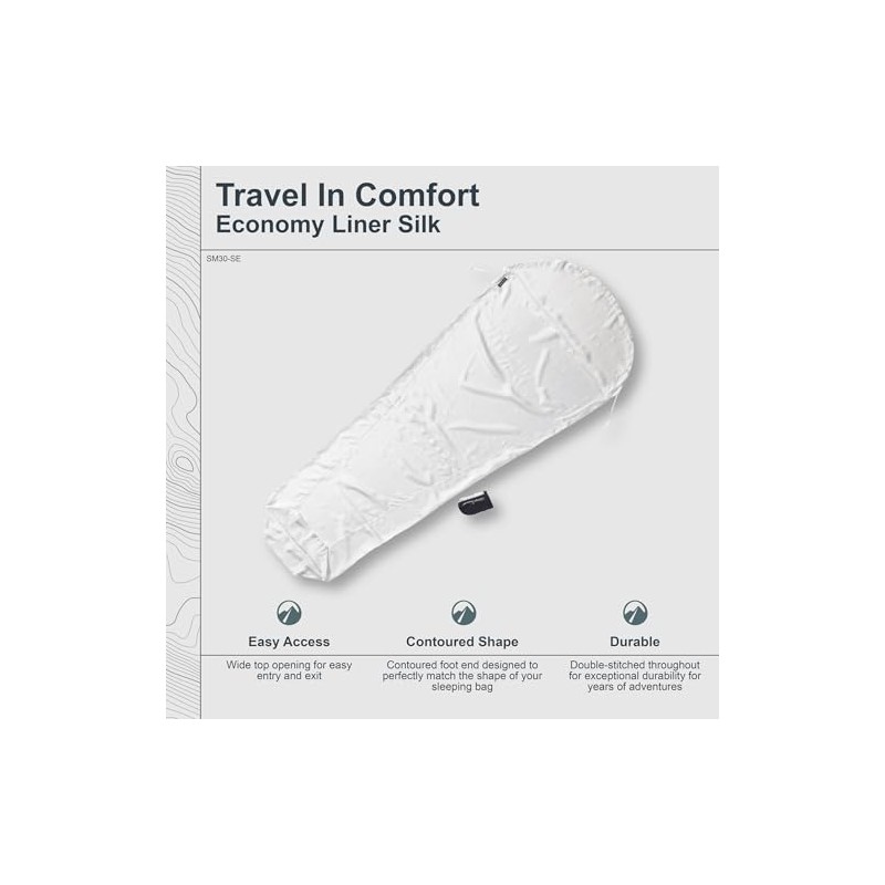 Cocoon Inlet Silk Eco White, Unisex, 750217001, White, 1 (Mumie)