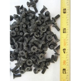 New Pack of Machine Screws M4 x 10 Phillips Flat Head Stainless Steel Black Lot of 50#2931 Multi-Purpose Comprehensive Hardware Fastener Assortment Kit WnyNEH04475