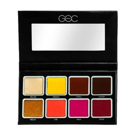 GOC, Paleta de sombras minerales con pigmento de alta definición, Efecto metalico y ultra mate, GPHP05                                                