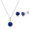 Philip Jones Sterling Silver Lapis Gemstone Set