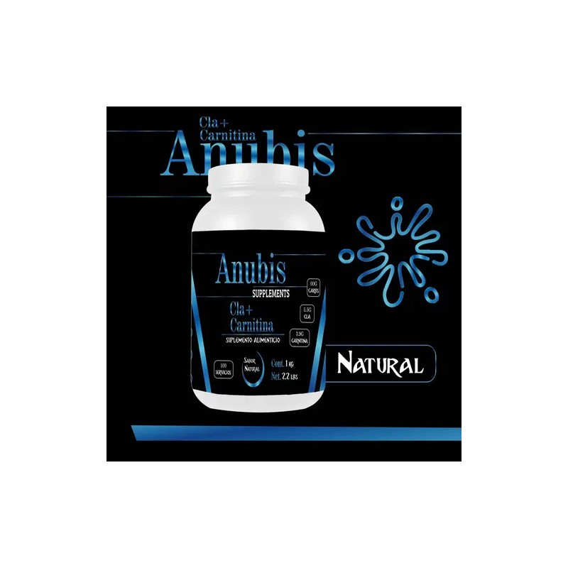 Cla Carnitina 1kg Anubis 100 Servs Pre Entreno Sabores