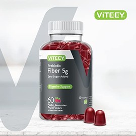 Gomitas de fibra de 5 g, 60 unidades, 1 paquete