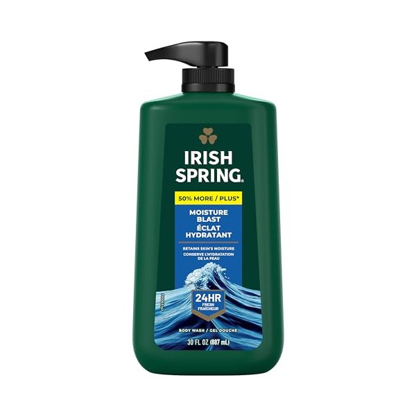 Irish Spring Irish Spring Mens Body Wash, Moisture Blast Body