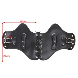 AQIMY Motorcycle Saddle Shield PU Leather Thermal Baffle Deflector Modified Decoration Baffle for Harley Touring Suzuki Kawasaki Yamaha Honda etc Black