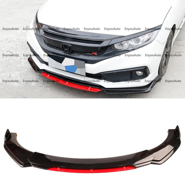 Unbranded For Honda Accord Universal Front Bumper Lip Spoiler Splitter