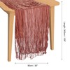 PATIKIL 10 Ft Cheesecloth Table Runner Rustic Gauze Terracotta Cheese