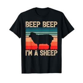 Vintage Beep Beep I'm A Sheep Retro Sheep Farmer T-Shirt