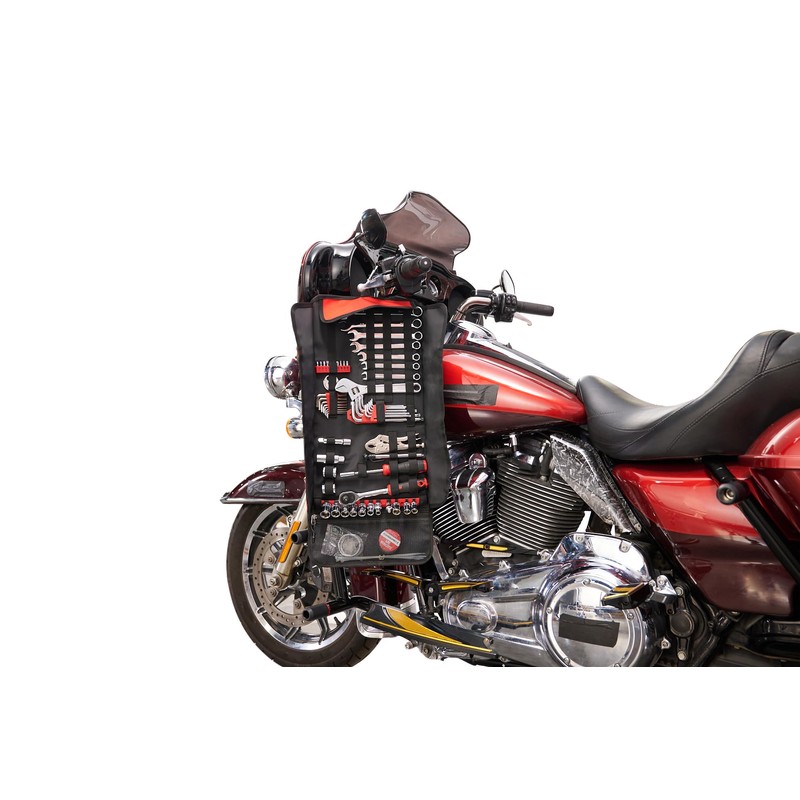 Motorcycle Tool Kit With Roll Pouch Fit for Harley Motorcycles
