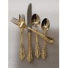 WALLACE Gold Plate ANTIQUE BAROQUE 5 pc premium stainless steel.