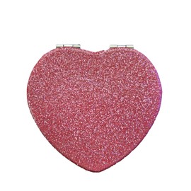 Pink Heart Compact Mirror 1 Piece 1X/2X Travel Mirror Great for Gift Giving