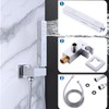 2 Settings Handheld Sprayer High-Pressure Shower Head with 59inch Flexible