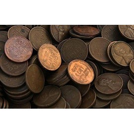 1 Pound Bag of Lincoln Wheat Cent 1909-1958 Mixed Dates Circulated