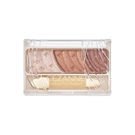 Cezanne Toneup Eye Shadow 09 Brick Brown, 0.09 oz (2.6 g), 3-Color Eyeshadow with Brush