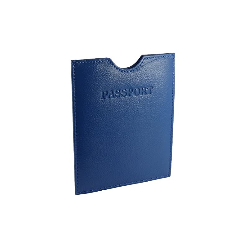 Travel Passport Holder Sleeve Protector Cover Wallet Real Leather RFID