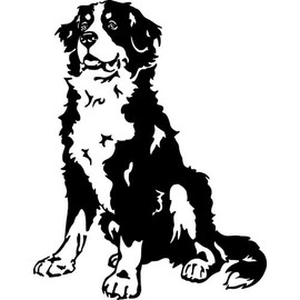 Bernese Mountain Dog Car Bumper Sticker Window Film Article Number AT0165 for Car Caravan Campervan Car Sticker Amberdog