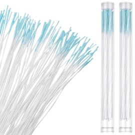 Maitys 180 Pcs Earrings Hole Cleaner, Piercing Cleaner Floss, Rose Fragrance Odor Removal Ear Care, Piercing Floss Disposable Aftercare Cleaning Tool(Blue)