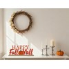 Metal Happy Fall Y'all Sign for Indoor Home Office Shelf