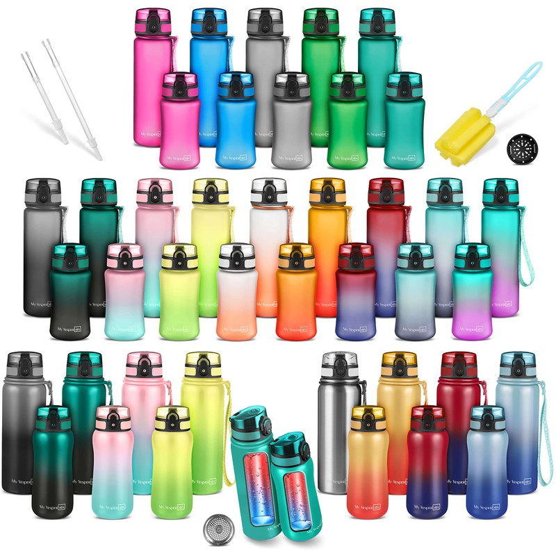 My Vesperbox Minny children's leak-proof drinking bottle with straw or