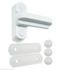 WENFVVIN 4pcs Sash Blocker Window Jammer - White Zinc Cast