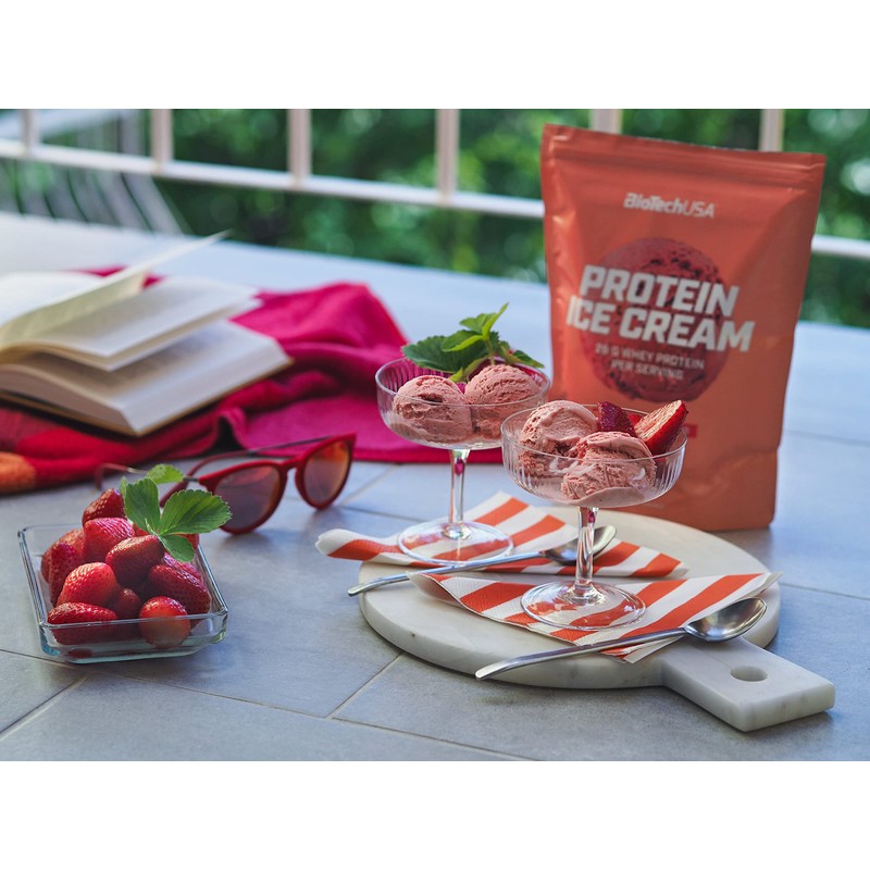 BioTechUSA Protein Ice Cream, Flavoured Ice Powder with Whey Protein