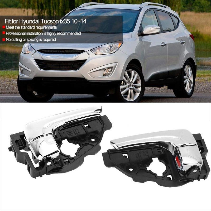 1 Pair Car Interior Door Handle, 82620-2S010 82610-2S010 Electroplating Bright