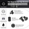 PATIKIL M3 x 6 mm Flat Head Socket Cap Screws,