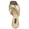 Nine West Women's Nikhil Wedge Sandal, Gold 788, 10