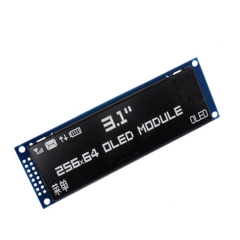 berjalan 3.12 Inch OLED Display 256x64 SSD1322 Driver Graphic LCD