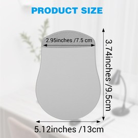 Teaaha Mouse Holder for Laptop Stick-On Universal Mouses Pouch, No Glue Residue Slim Sleeve for Wireless Mouses, Reusable Adhesive Laptop Mouse Holder Pocket for Computer Office Home (Grey)