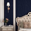 YENHOME 24"X393" Blue Velvet Wallpaper Vintage Blue Velvet Peel and