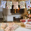 24pcs Christmas Advent Calendar Kit Envelope-Shaped Gift Bags 1-24 Countdown