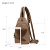 KL928 Canvas Sling Bag Crossbody Backpack Shoulder Casual Rucksack for