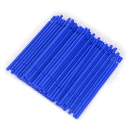 Aplicador Micro Dentals, 100 PCS Dentals Desechable Micro Pincelado Harnal de Muelas de Hisopo Oral Flexible (azul,)